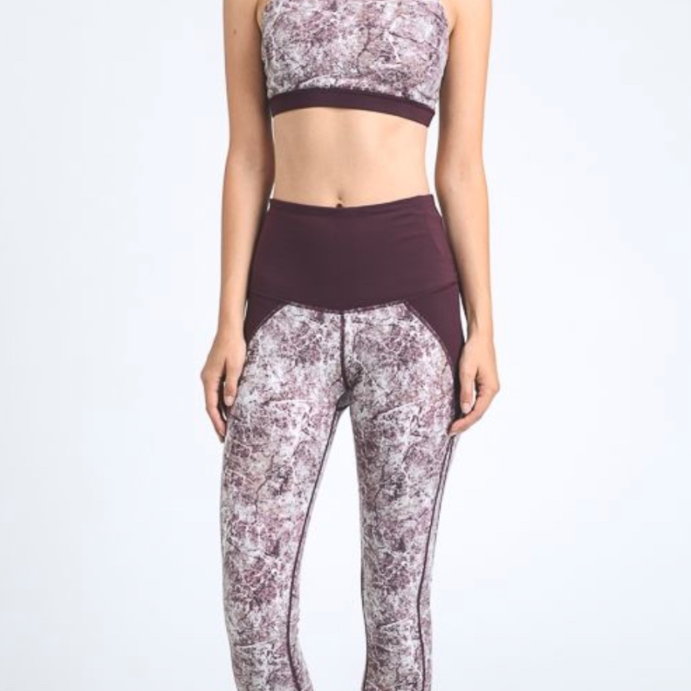 MAGENTA MARBLE RACERBACK BRA - Picture 5 of 5